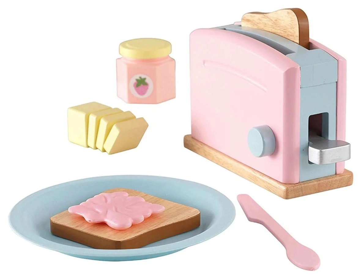 KidKraft Pastel Toaster Set - 8 pcs (DBT-63374)