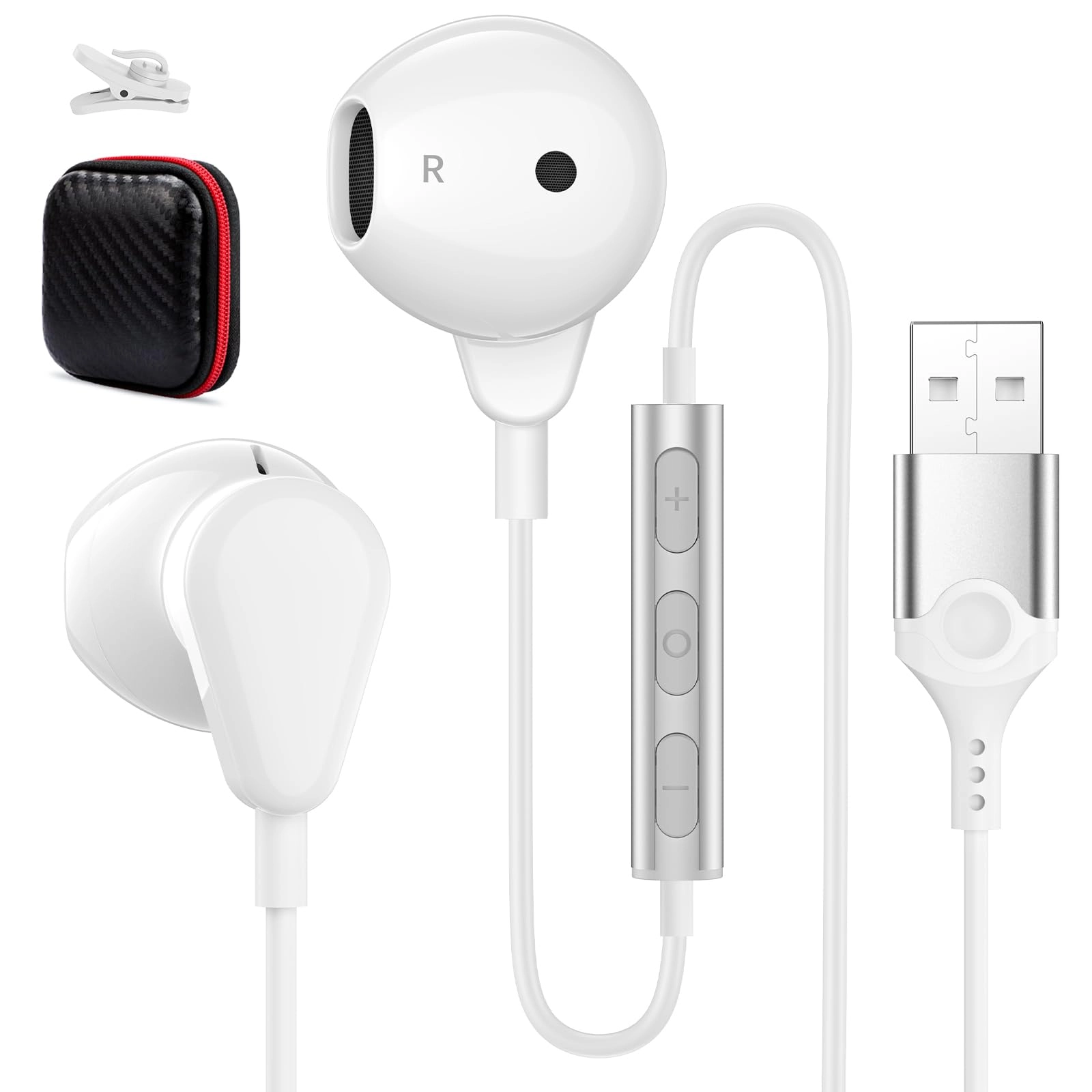 USB Computer Headphones - Wired Headset