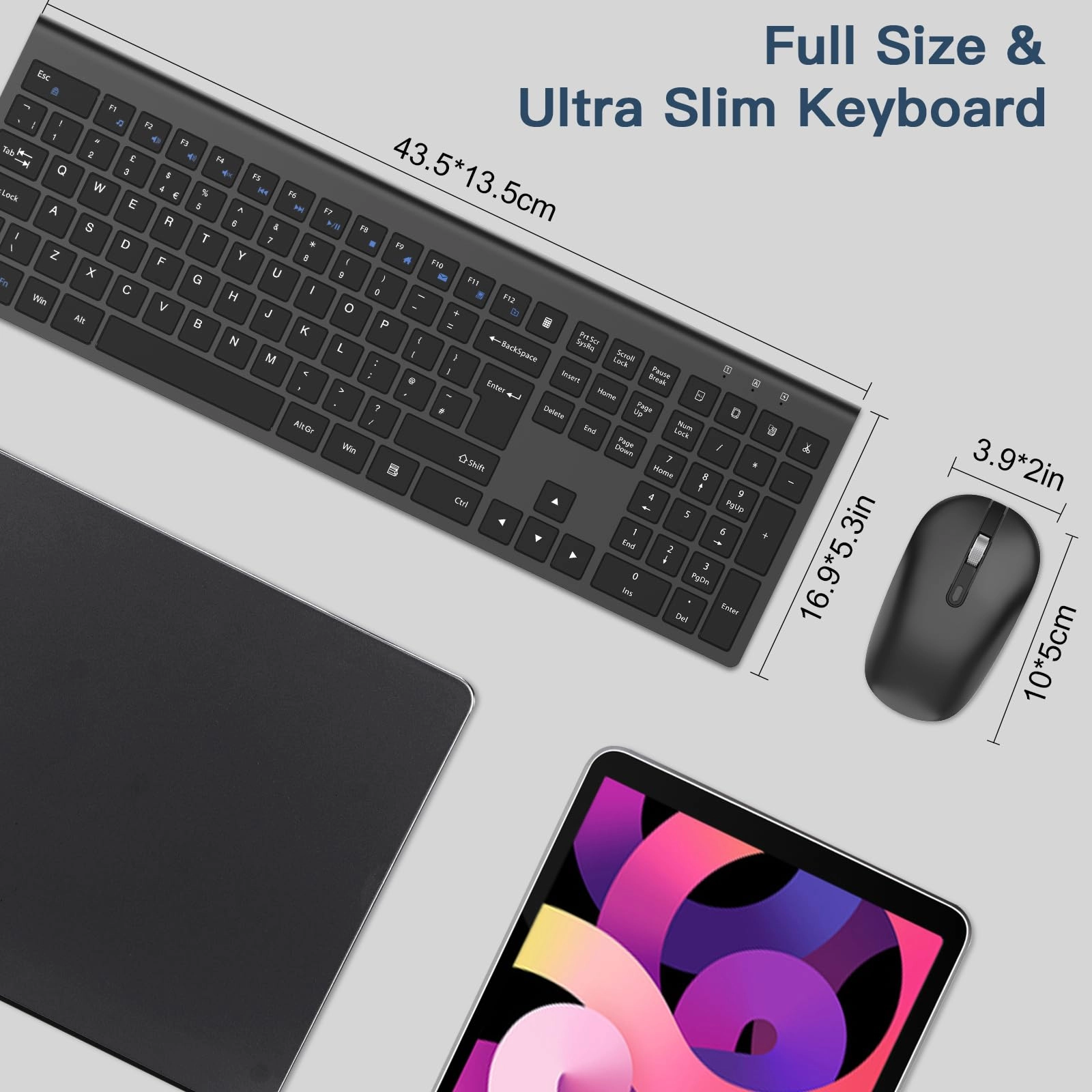 Wireless Keyboard Mouse Combo - UK Wireless