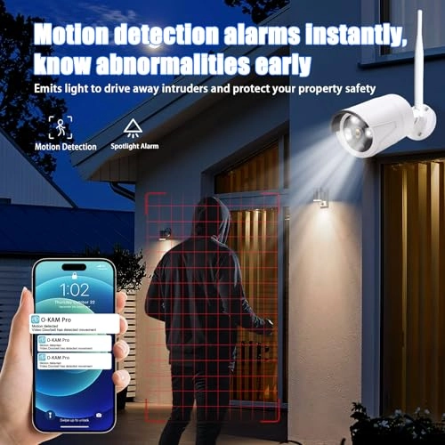 3MP Wireless Security Camera System - 4 Cameras 10 Channels