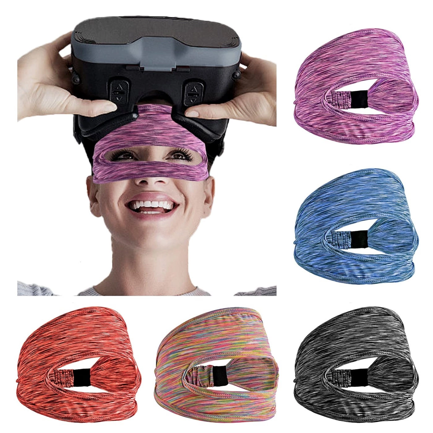 Abnaok VR Eye Mask - 5 Pack Adjustable Breathable