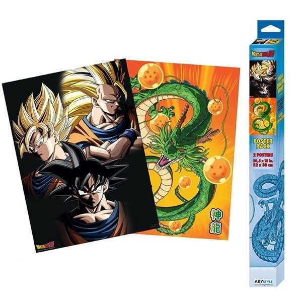 DRAGON BALL SUPER Set 2 Chibi Posters - Laminated paper 52x38cm