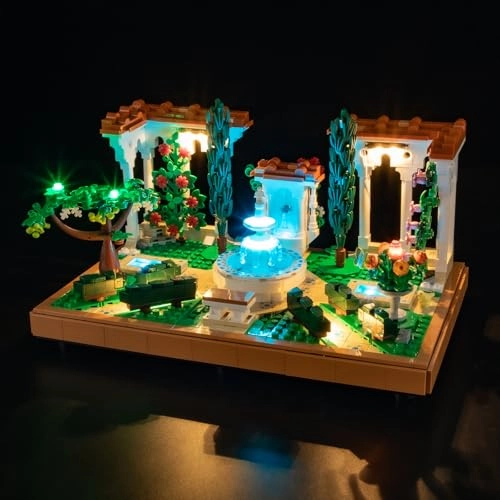 LED Light for LEGO ICONS Fountain Garden 10359