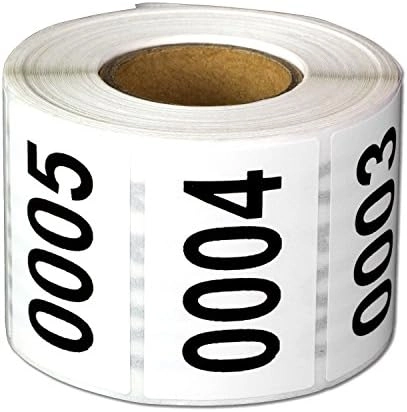 OfficeSmartLabels Consecutive Number Labels - 500 1.5 x 1
