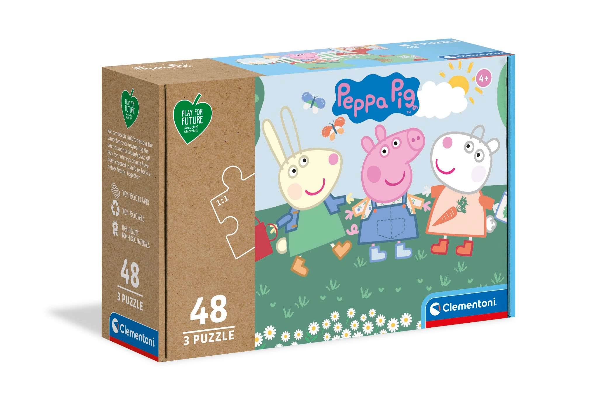 Clementoni Batman & Peppa Pig 3-in-1 Puzzle (25269) - 144 pcs