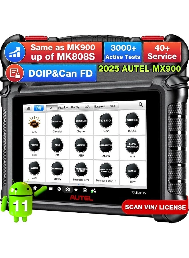 Autel MaxiCheck MX900 - 8-inch 1280x800 3000+ active tests