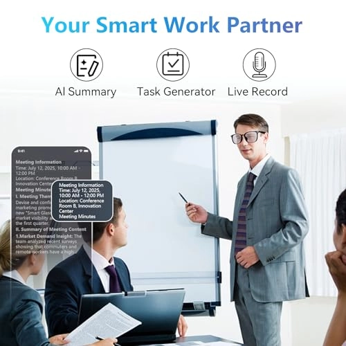 Ai Translation Smart Glasses - Bluetooth 5.3 115 Languages