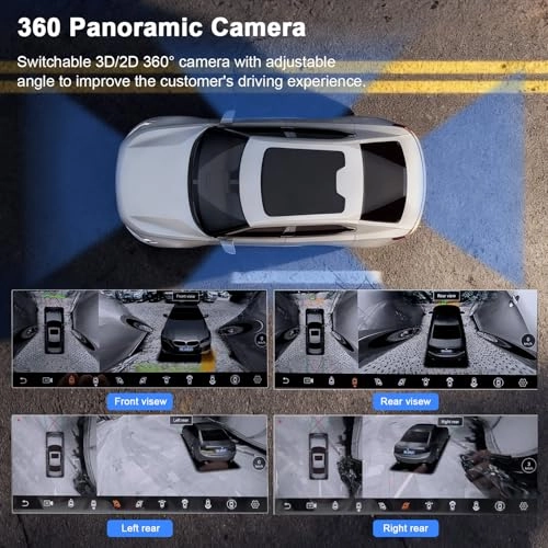 360-Degree Panoramic Surround View Camera - Night Vision Wireless Wired 1080P