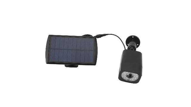 Solar Powered Fake Security Camera - indoor and outdoor