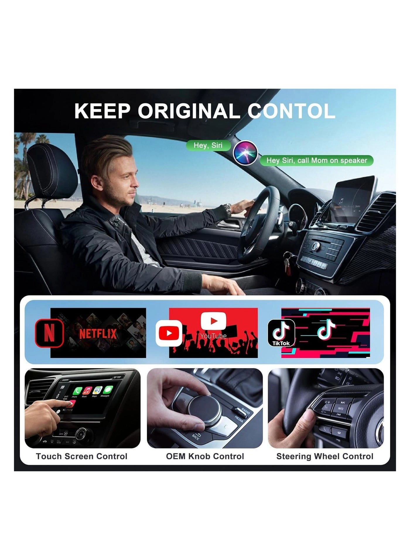 CarPlay Wireless/Android Auto Adapter - USB