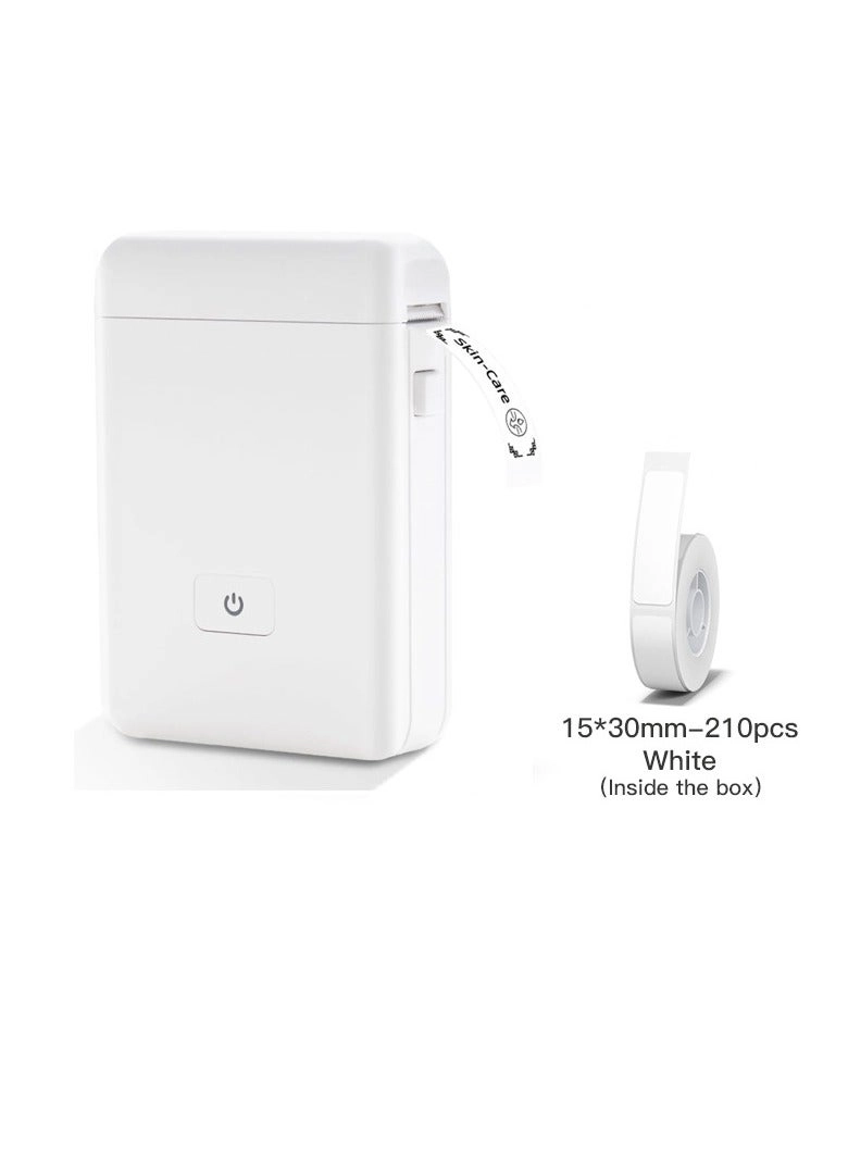 Bluetooth Mini Label Printer - Inkless Thermal 30mm
