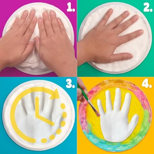 Air Dry Handprint Stone - 1 piece(s)