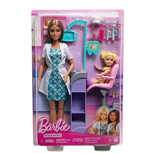 Careers Dentist Doll and Playset - 2 Dolls Ages 3+