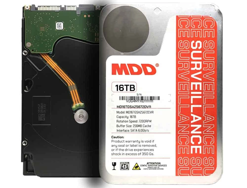 MaxDigitalData MDD 3.5" 7200rpm 256MB SATA 6Gb/s (MDD16TSATA25672DVR) - 16TB