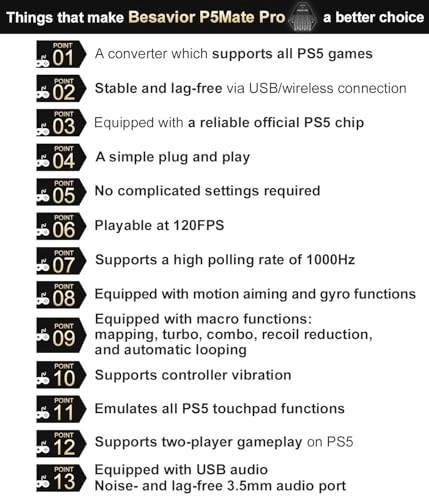 P5Mate Pro - Wired/Wireless PS5 PC