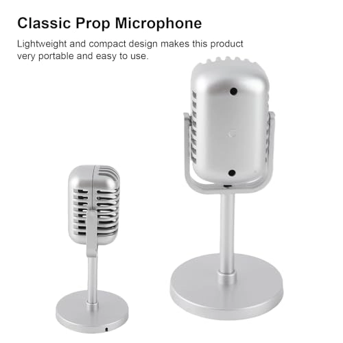 Classic Fake Prop Microphone Wired Microphone