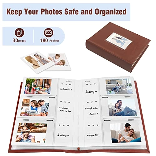 2.4 x 3.6" 180 Photos PU Photo Album