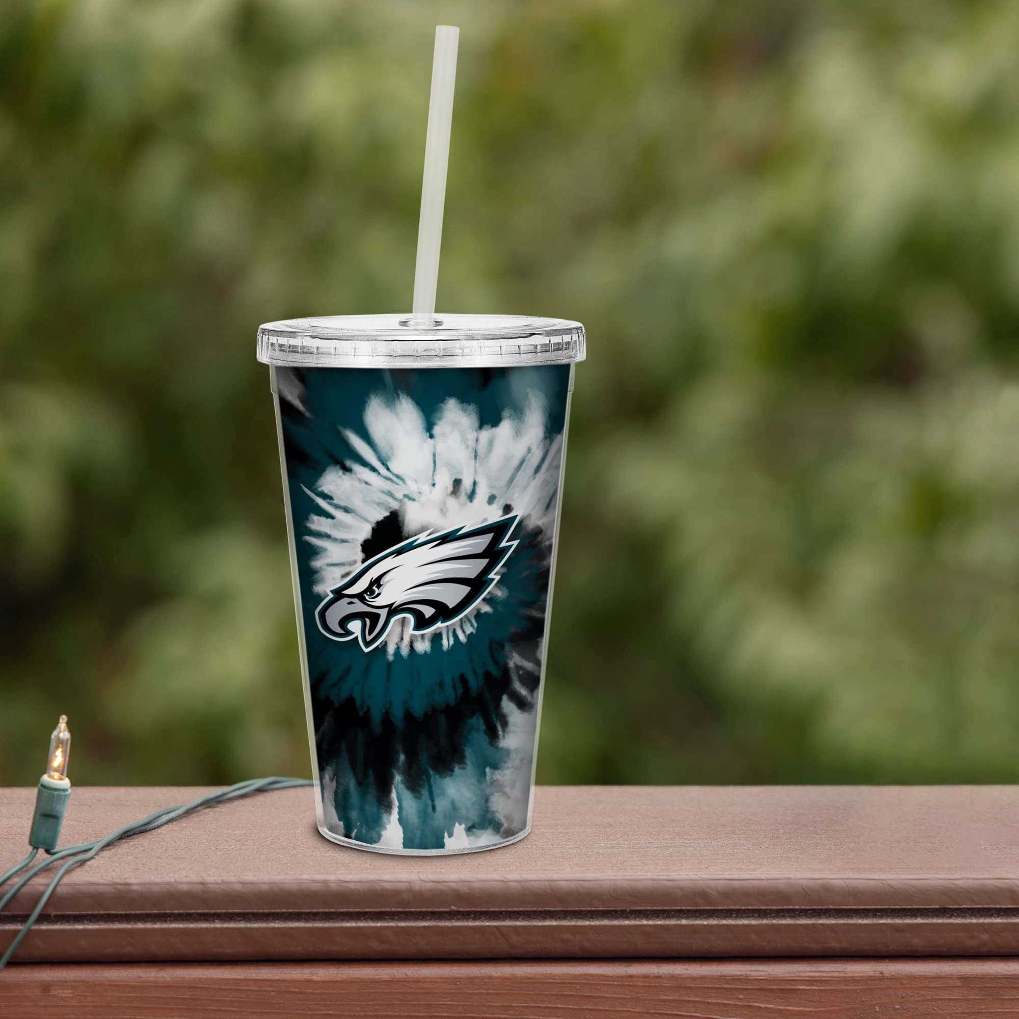 NFL Football Metallic Tie Dye Tumbler - 473ml