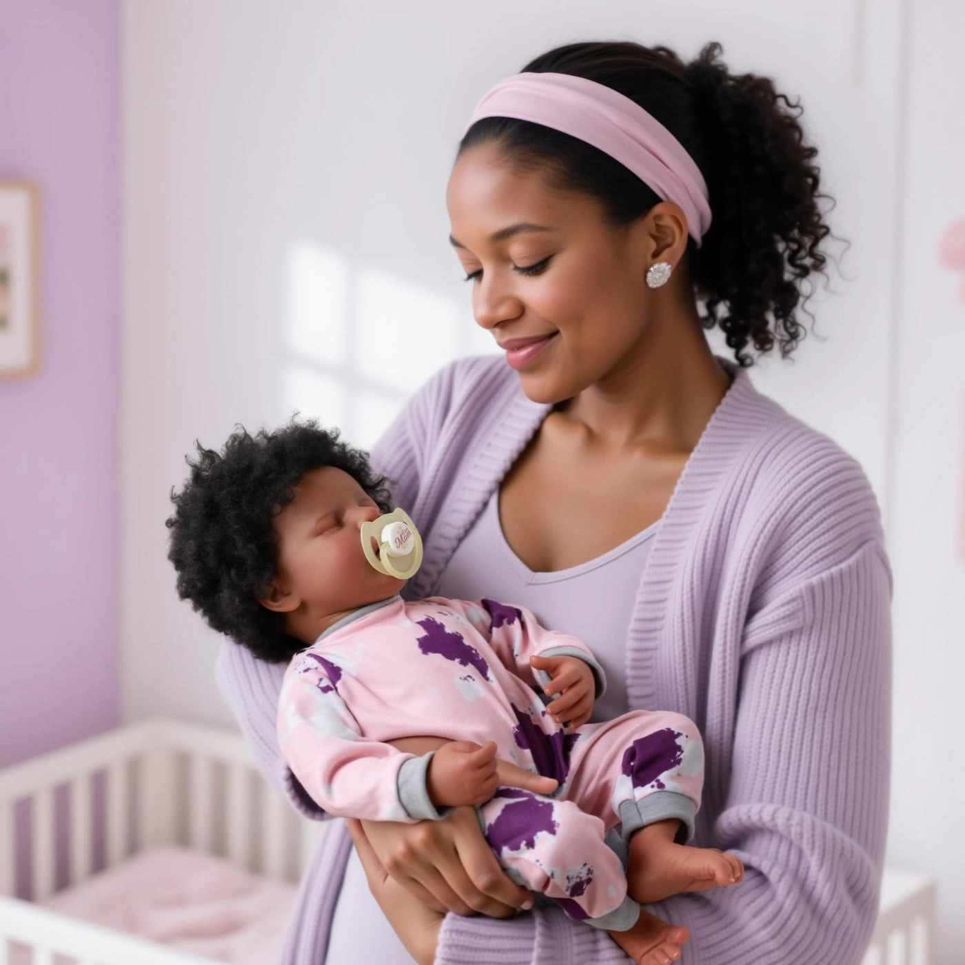 Reborn Baby Doll - 17Inch Cloth Body African American