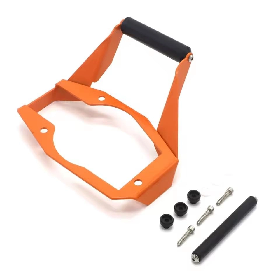 Mashdud Motorcycle Bracket Mount Smartphone GPS Holder - Cup Holder Mount Adjustable Orange Black