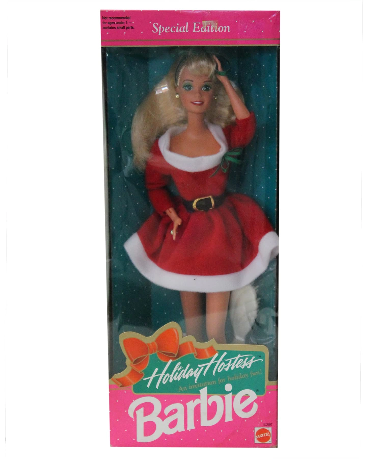 Mattel Holiday Hostess Barbie - Special Edition Blonde Hair Blue Eyes Ages 15+