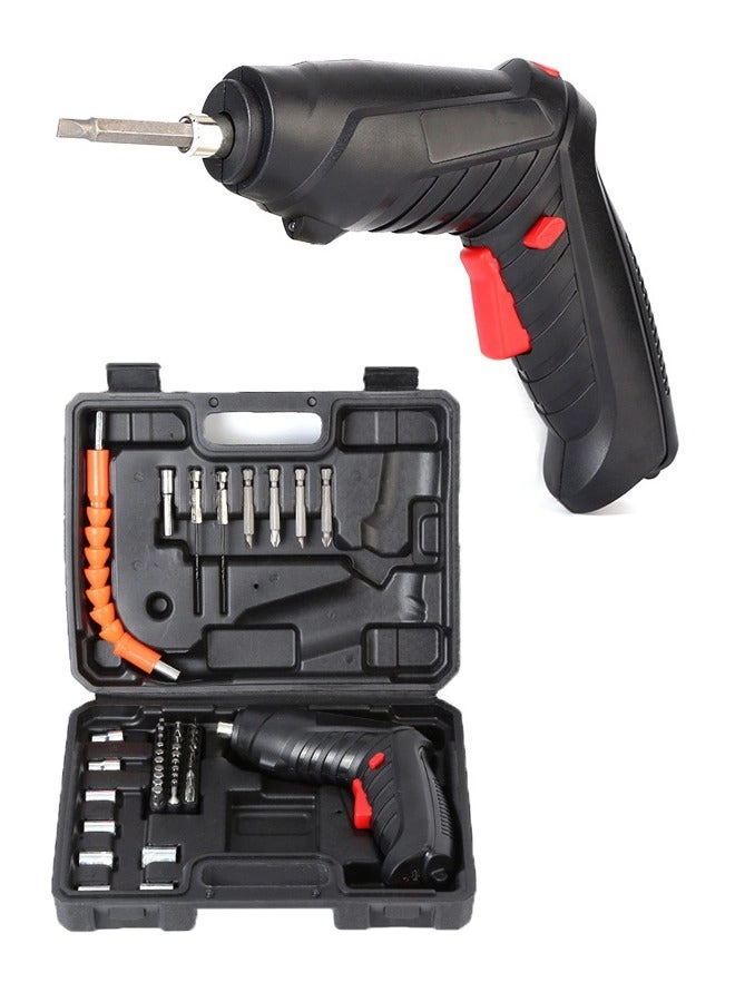 Electric Screwdriver Set - 47 Pcs Rechargeable Pivoting Handle