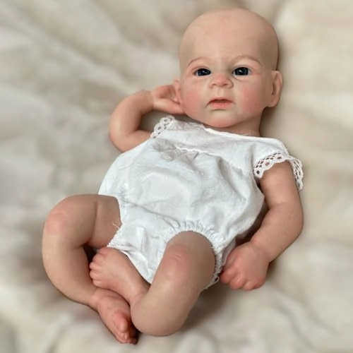 Reborn Baby Doll - 33 cm Silicone Eyes Open Ages 3+