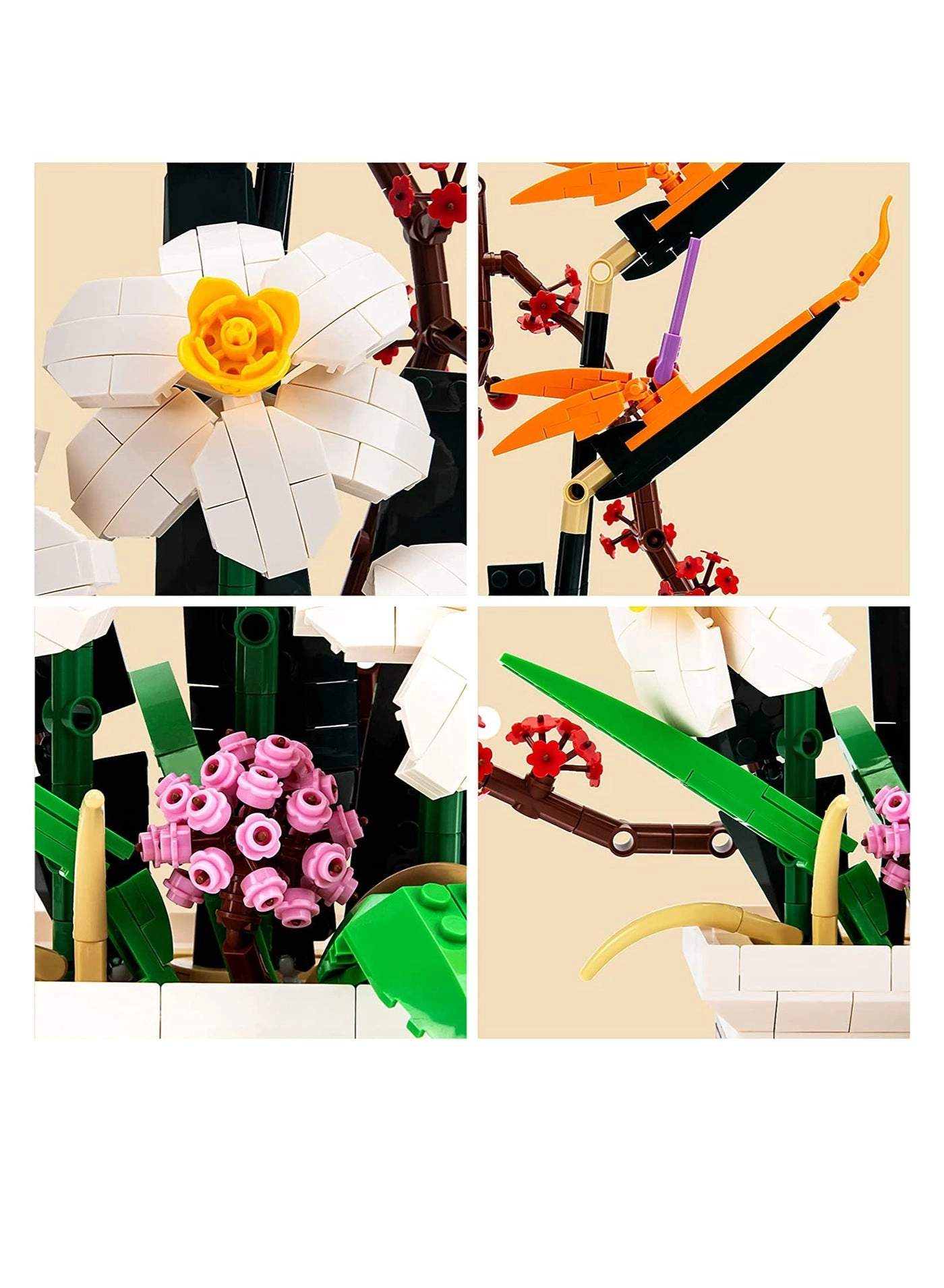 Flowers Botanical Collection - 830 PCS Bonsai