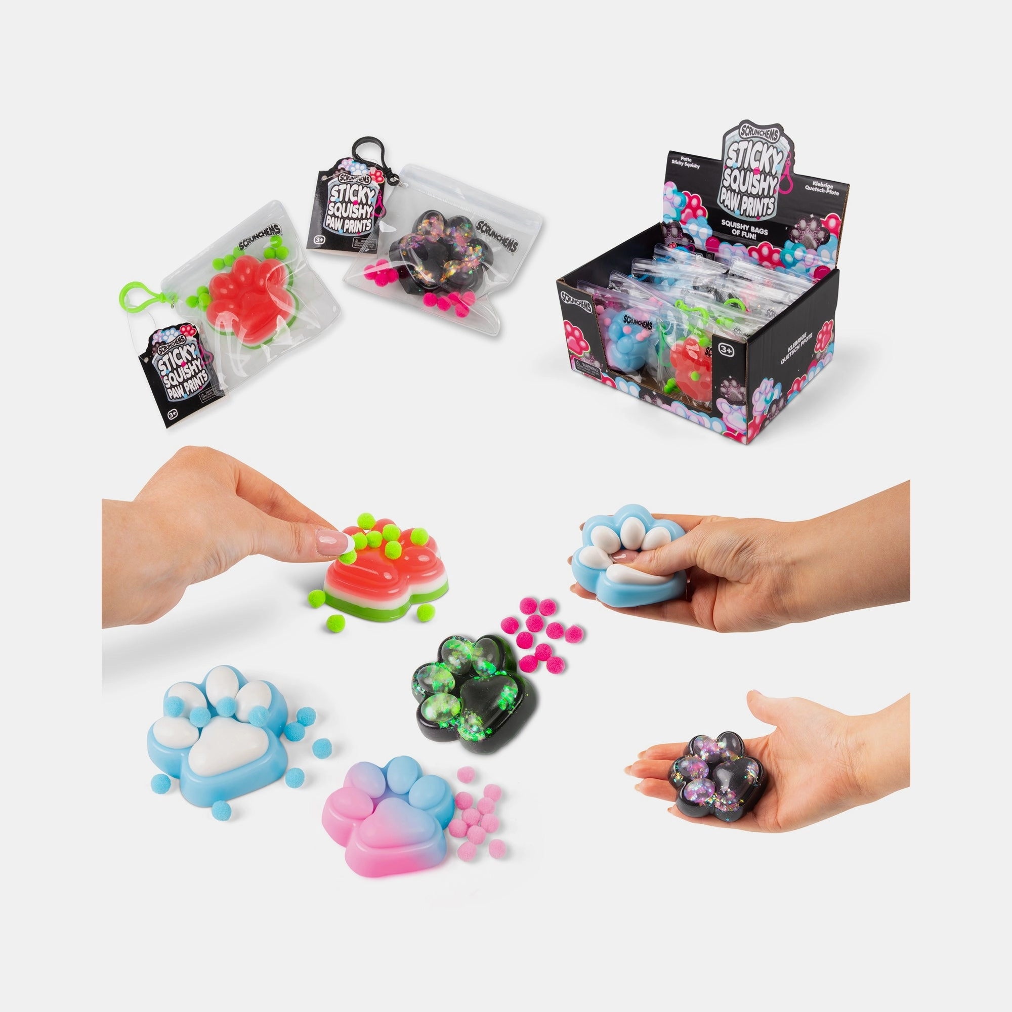 Sticky Squishy Paw Prints - 3+
