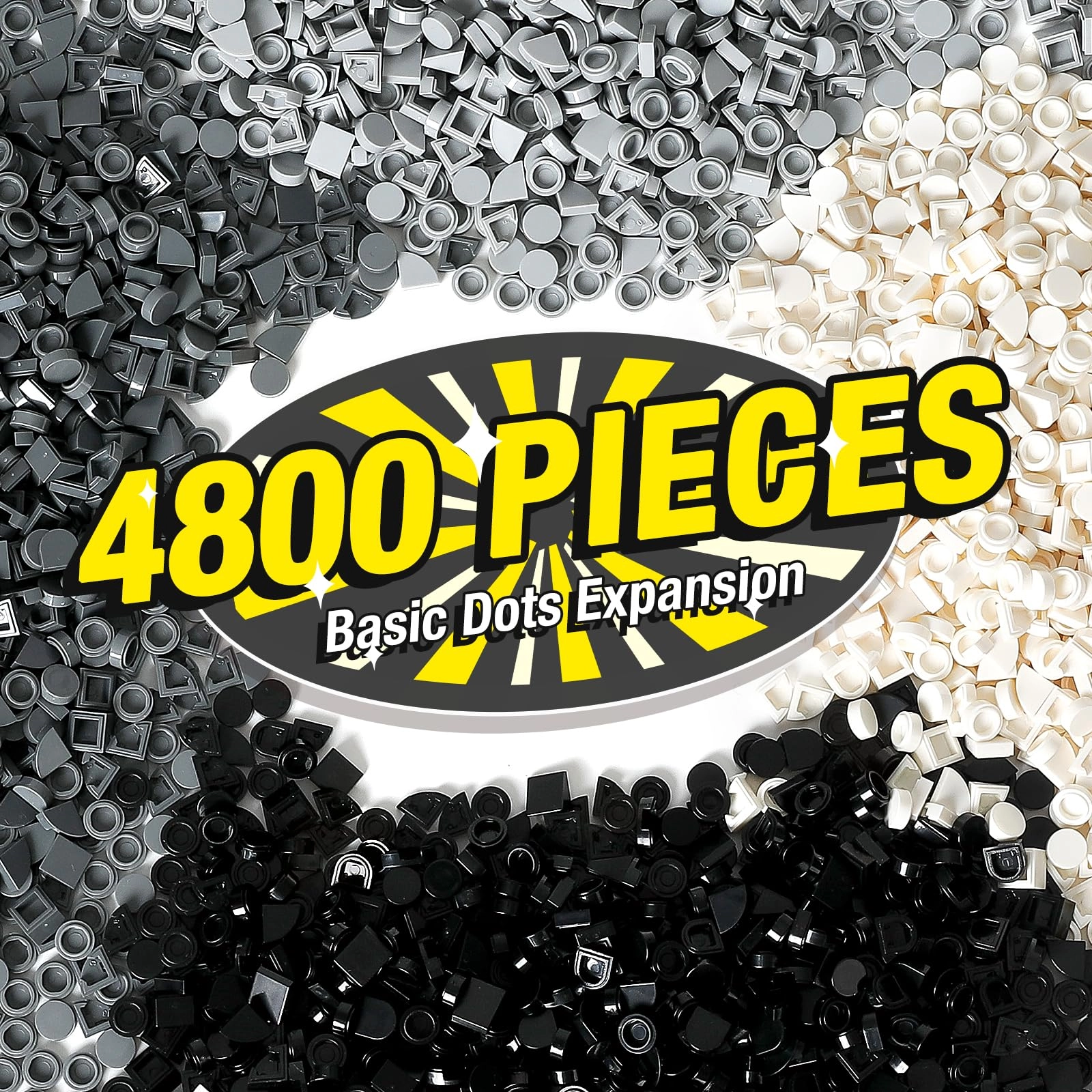 Flat Parts and Pieces - Classic Pixel Art 4800PCS