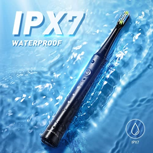 Sonic Electric Toothbrush - 40000 VPM 10 Brush Heads 3 Modes