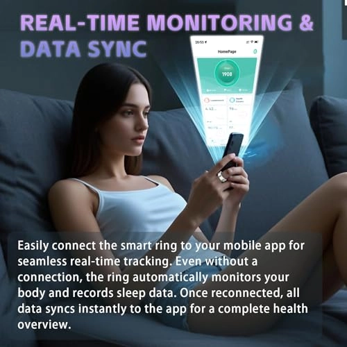 Smart Ring - Fitness Tracker Heart Rate SpO2