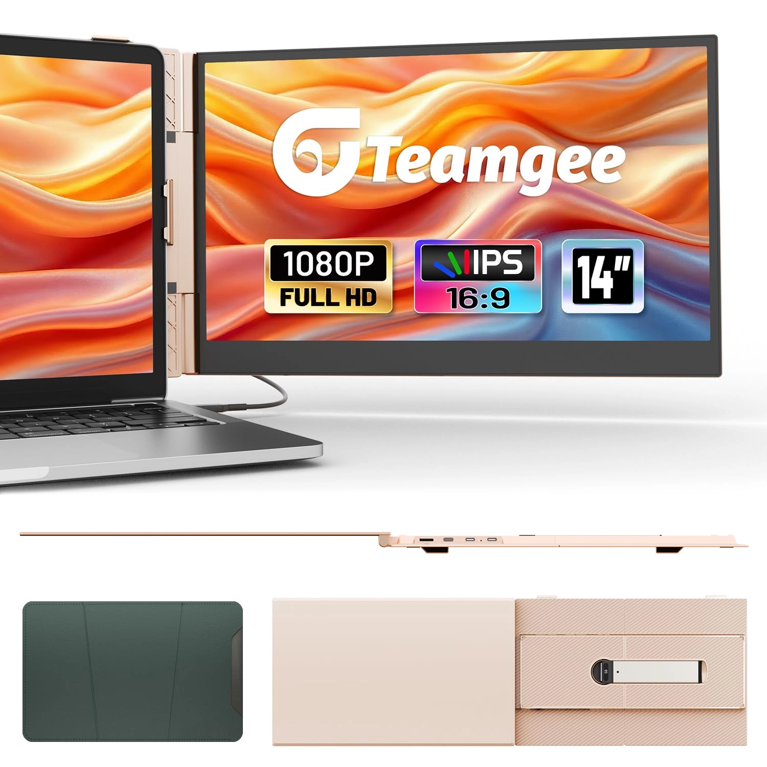 TeamGee Laptop Screen Extender - S8 14.1 Inches 1920x1080