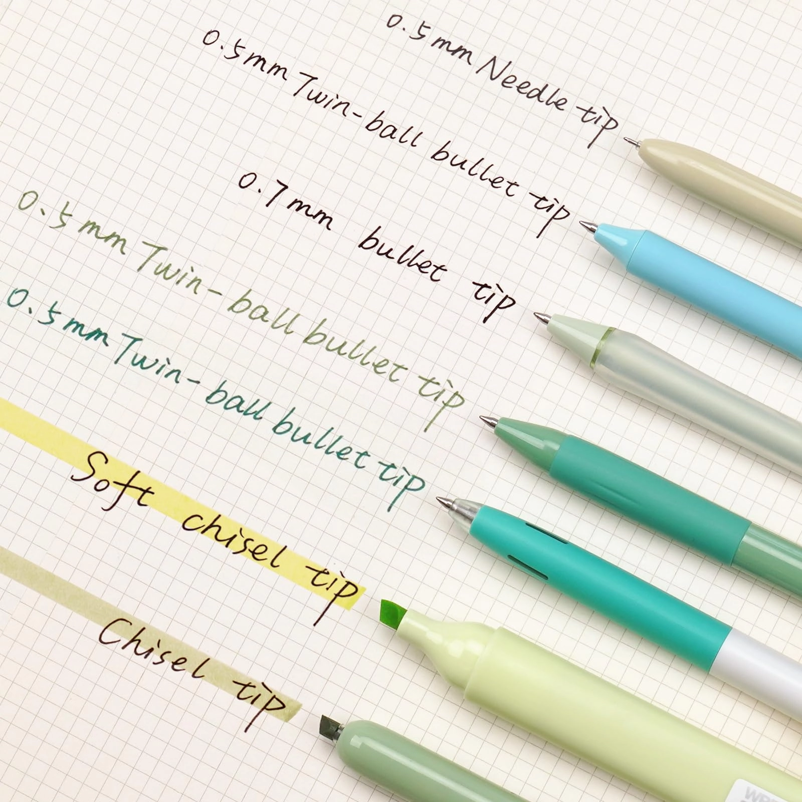 Gel Pens - 7ct 0.5mm