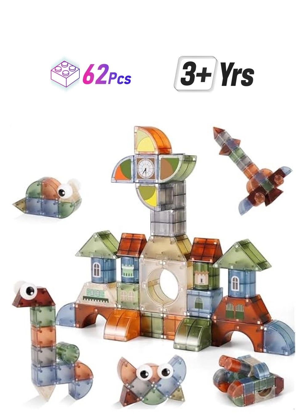 Arabest Magnetic Blocks - 62pcs