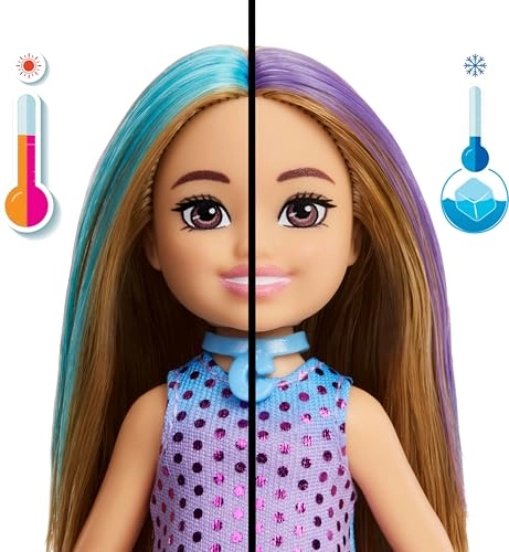 Party Unboxed Chelsea Doll Set - 6 Surprises Colour Changing Ages 3+