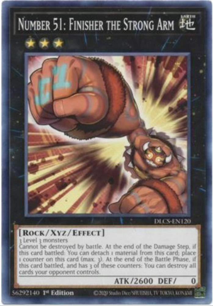 Yu-Gi-Oh! Anime Number 51: Finisher The Strong Arm DLCS-EN120