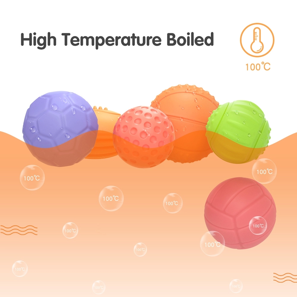 Geometric Hand Grasp Shapes Ball - Suitable for 0 to 3 years 6Pcs Set