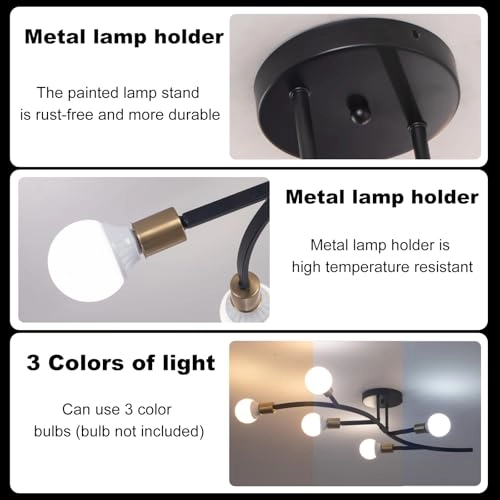 Ceiling Lamp - E27 6 Lights