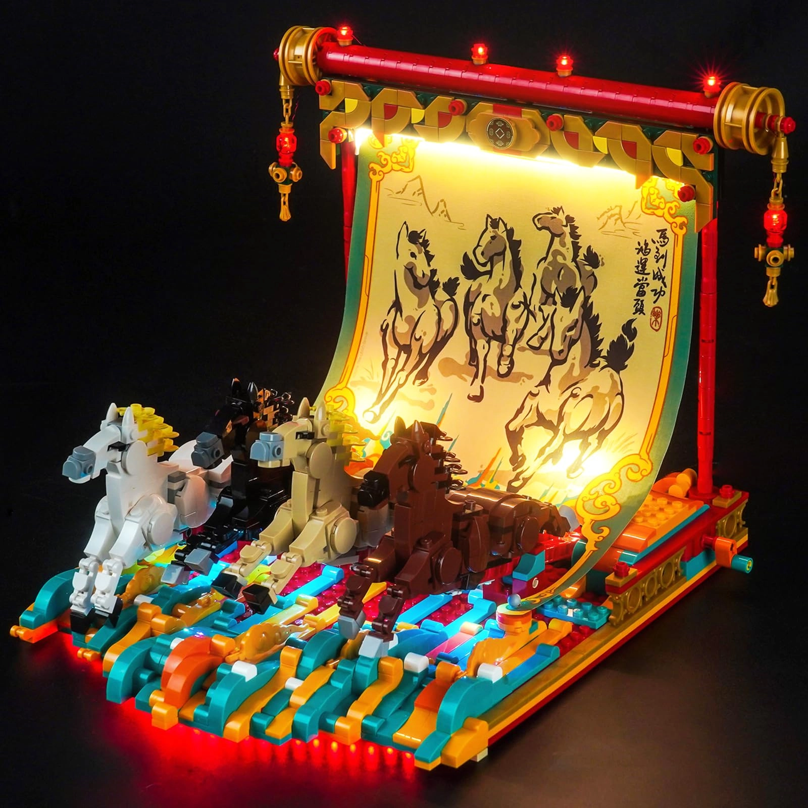 LocoLee Light Kit - Compatible with LEGO 80119 Galloping Horse Canvas RC Version