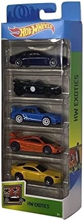 Hot Wheels Cadillac Elmiraj - diecast metal + Jaguar F-Type Project 7 + Porsche 911 GT3 RS + McLaren F1 GTR + Aston Martin V8 Vantage - 1:64