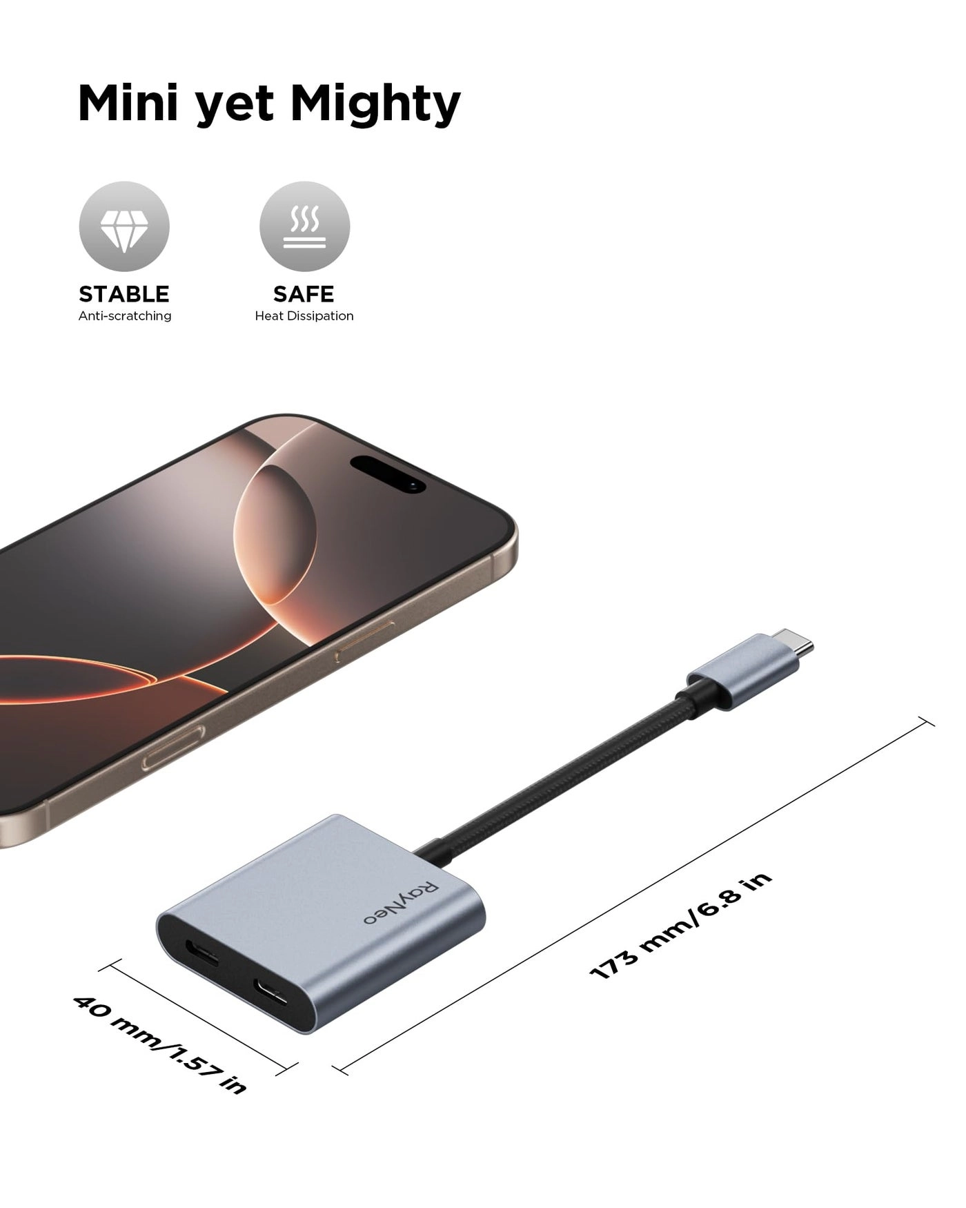 USB-C to Glasses Charging Adapter - 4K@60Hz Output