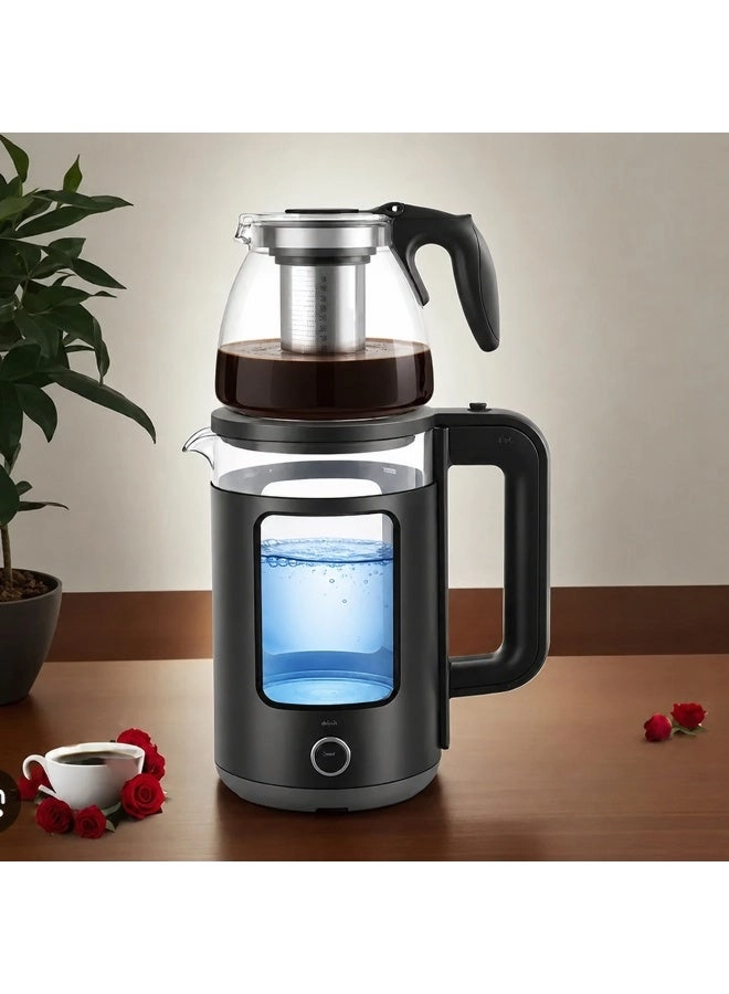 Smurfett Glass 2-in-1 Electric Kettle