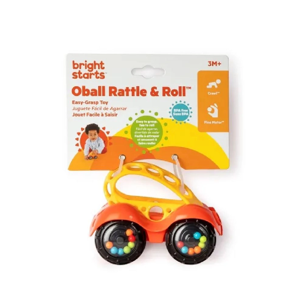 Rattle & Roll Toy - Suitable for 3 months & above Oball 1pc
