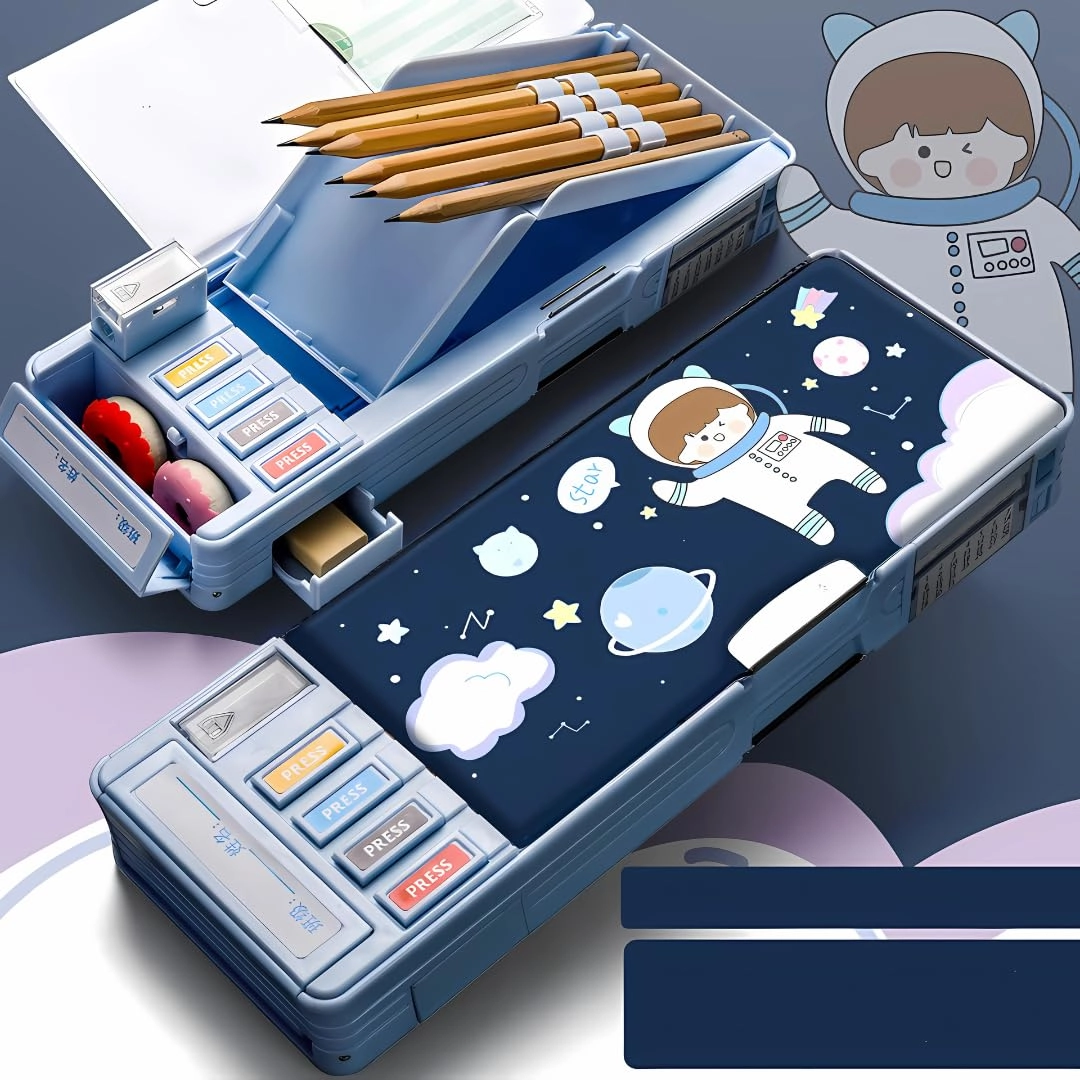 Storio, wecare@storio.in Space Theme Pencil Box - 1 Set