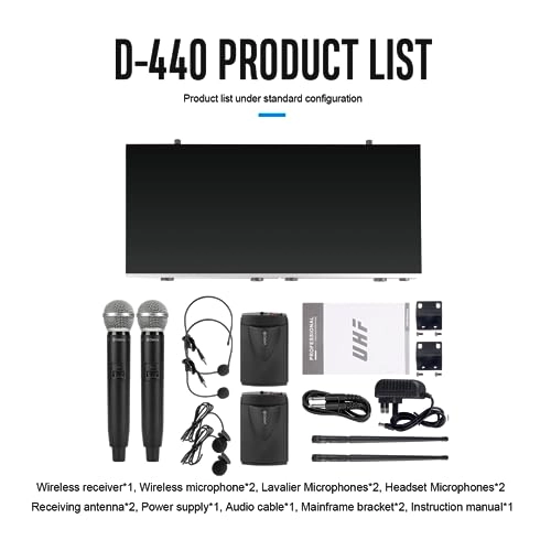 D-440 - 2 Handheld & 2 Bodypack UHF