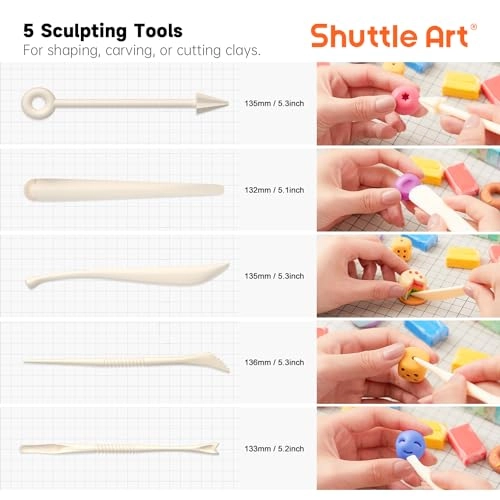 Polymer Clay Kit - Polymer Clay 1120 g 117 pcs.