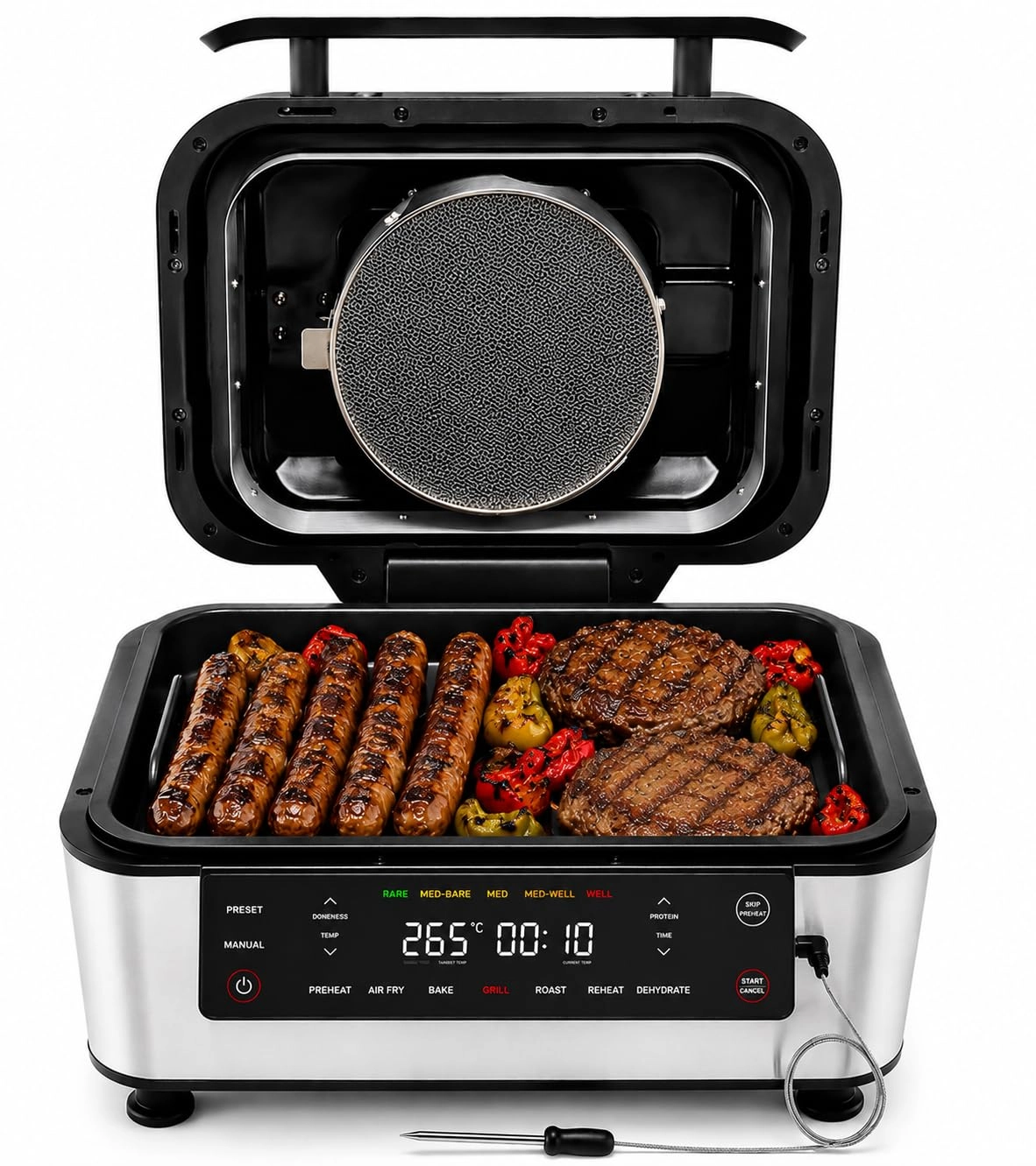 nutricook Smart Indoor Grill & Air Fryer - 8.5L + High-Speed Blender - 400W
