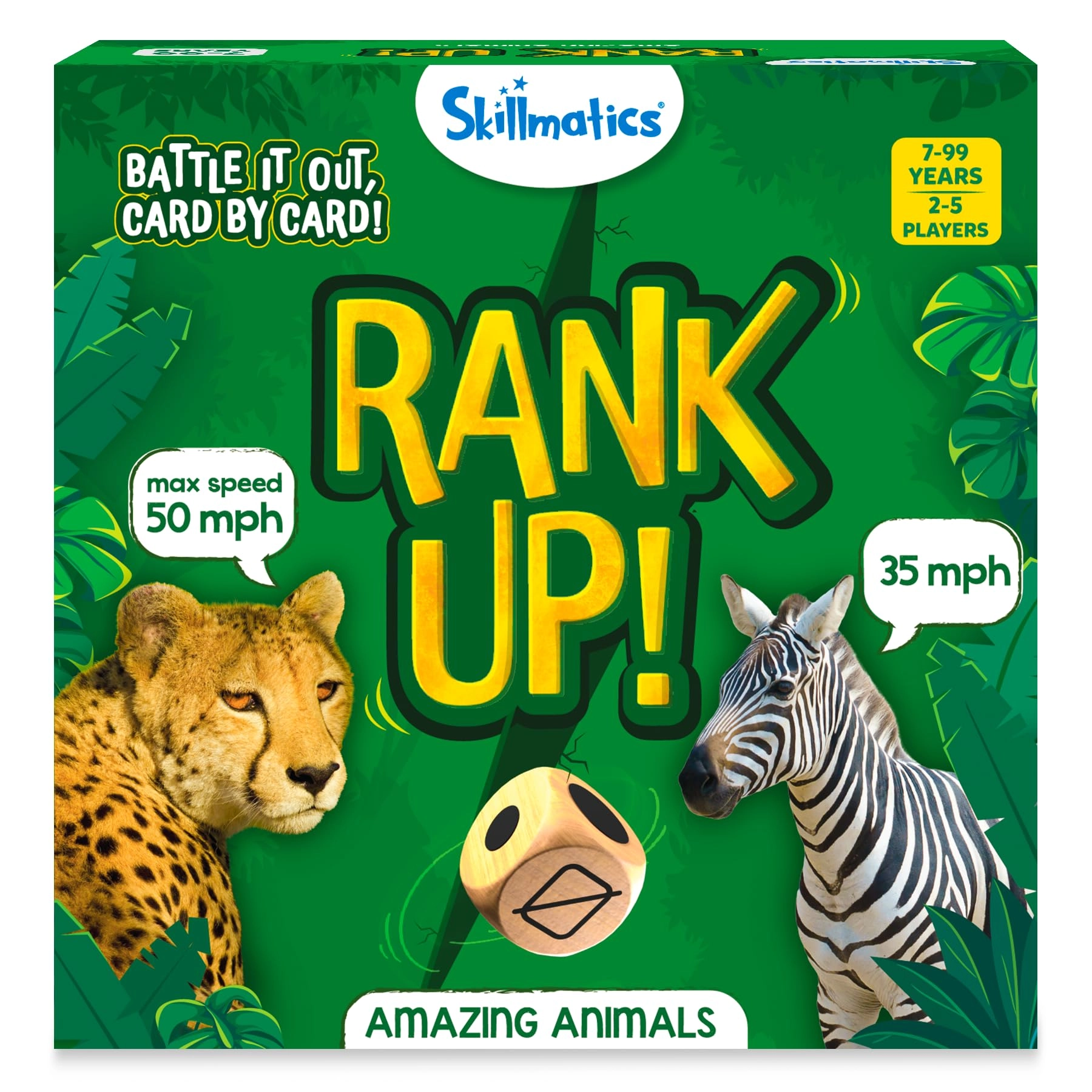 Skillmatics Trump Card Game: Rank Up Animals - Card Game