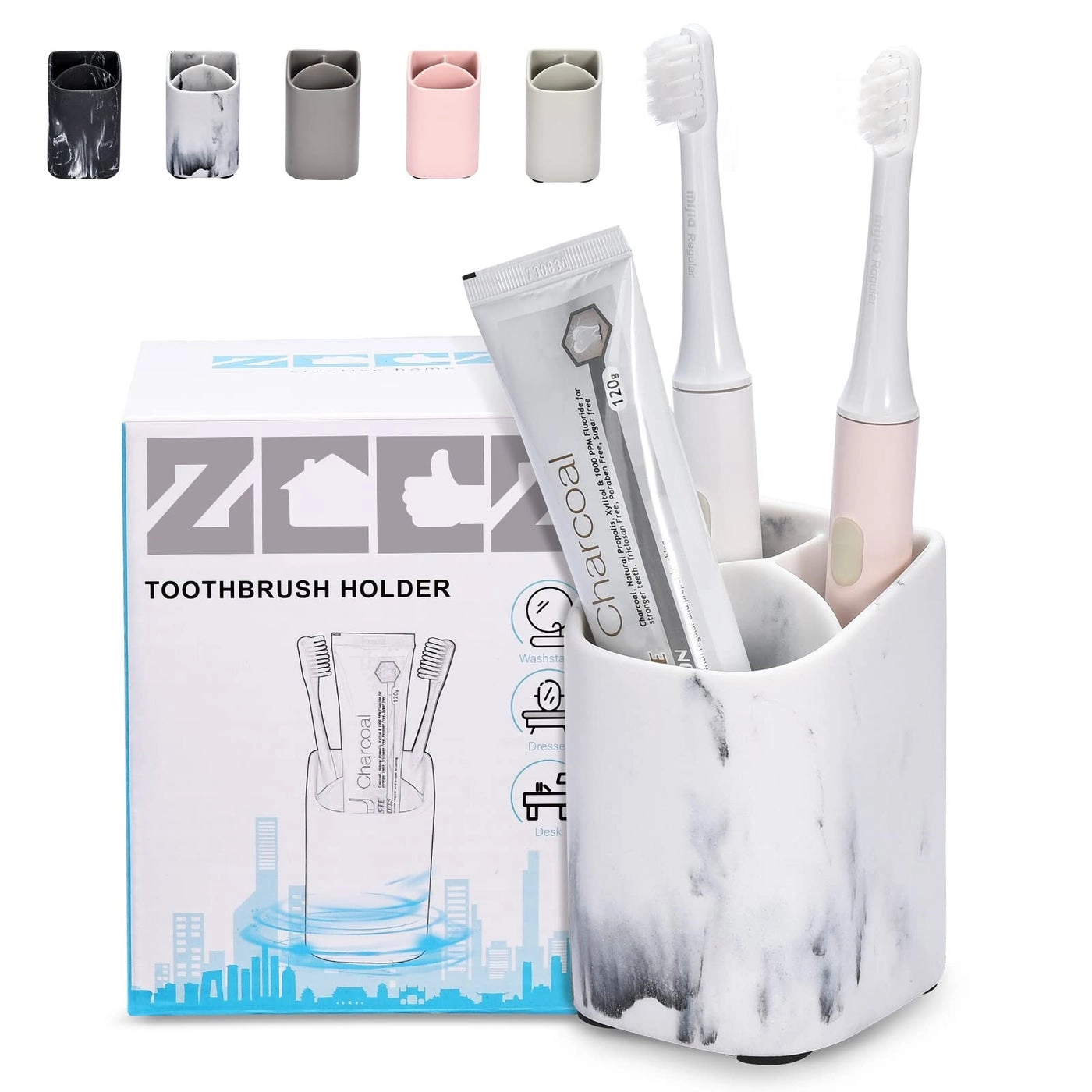 zccz Toothbrush Holder - three slots Bathroom